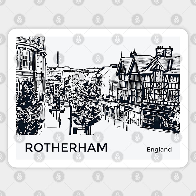 Rotherdam England Magnet by Lakeric